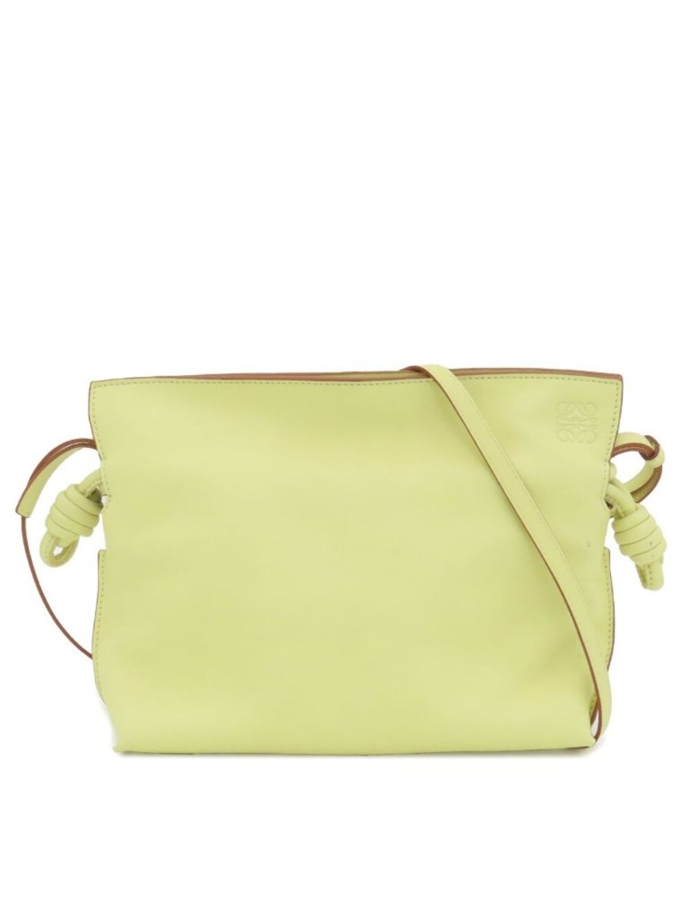 Loewe Flamenco Clutch Mini Pale Lime Calfskin 2-Way